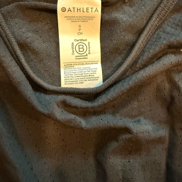 Athleta In Motion Seamless Criss Cross Tank Top Black Sz Small NWT Activewear - Picture 6 of 7